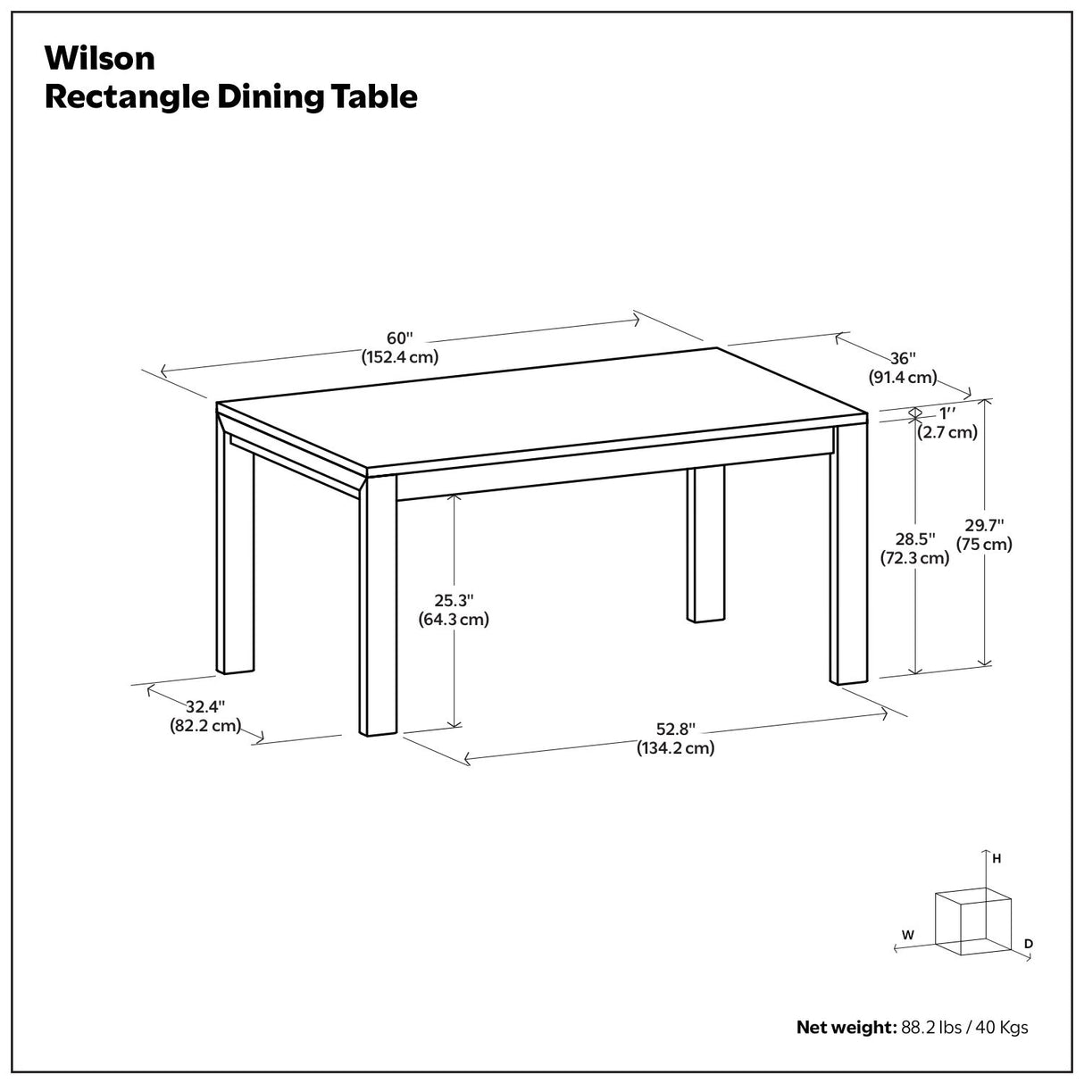 Wilson - Handcrafted Dining Table