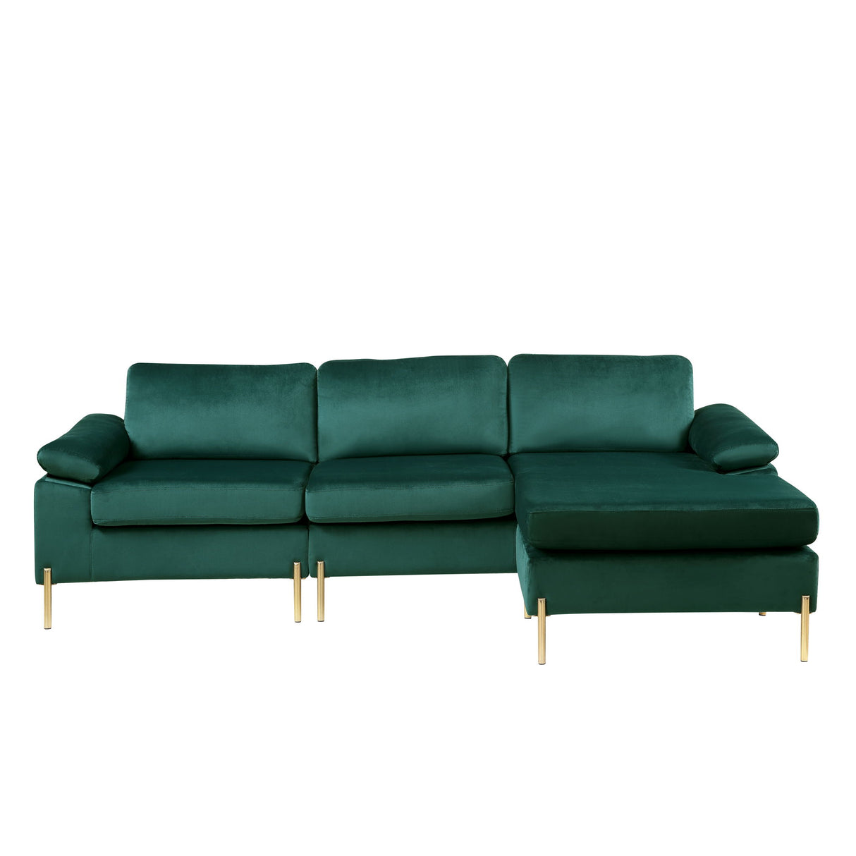 Shannon - Velvet Sectional Sofa With Chaise by Cynthia's Furniture | Bel Furniture