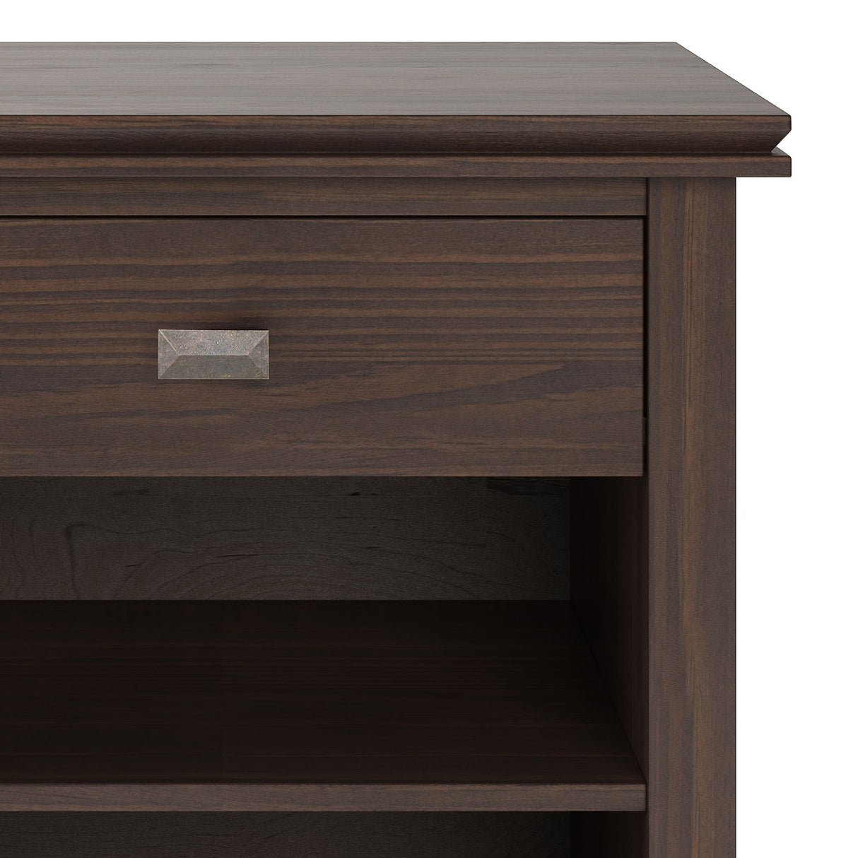 Artisan - Bedside Table - Warm Walnut Brown by Simpli-Home | Bel Furniture