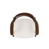 Hayes - Curved Dining Arm Chair - Light Beige