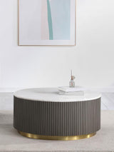 Jason - Round Marble Top Table by CoasterEveryday | Bel Furniture