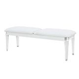 Brenda - Bedroom Bench With Padded Seating - Gray