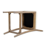 Leon - Arched Back & Upholstered Counter Stool (Set of 2) - Ivory White by Jennifer Taylor Home | Bel Furniture