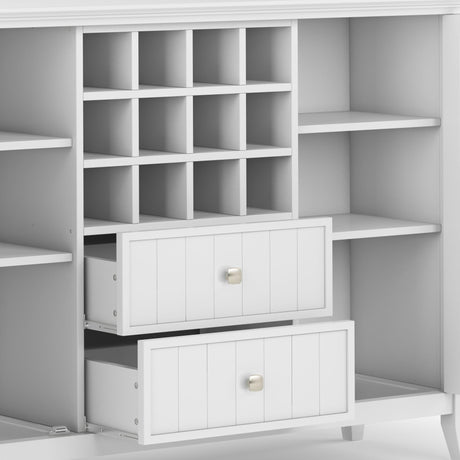 Bedford - Sideboard Buffet And Wine Rack by Simpli-Home | Bel Furniture