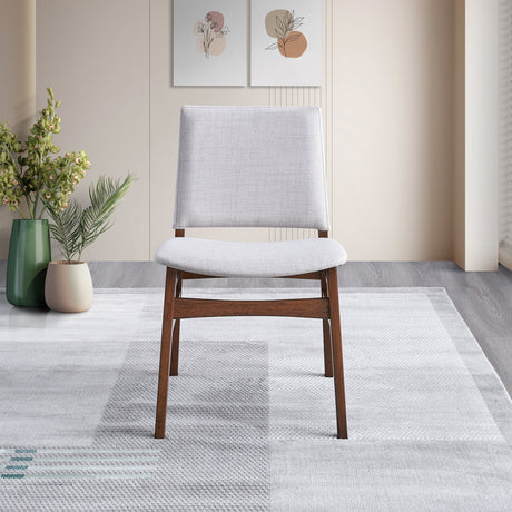 Gusto - Dining Chair (Set of 2) - Brown / Light Gray by Ashcroft Furniture | Bel Furniture