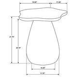 Perth - Side Table With Cloud-Shaped Top by Coaster Fine Furniture | Bel Furniture