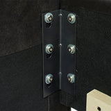 David - King Tufted Wingback Bed - Dark Charcoal Gray by Jennifer Taylor Home | Bel Furniture