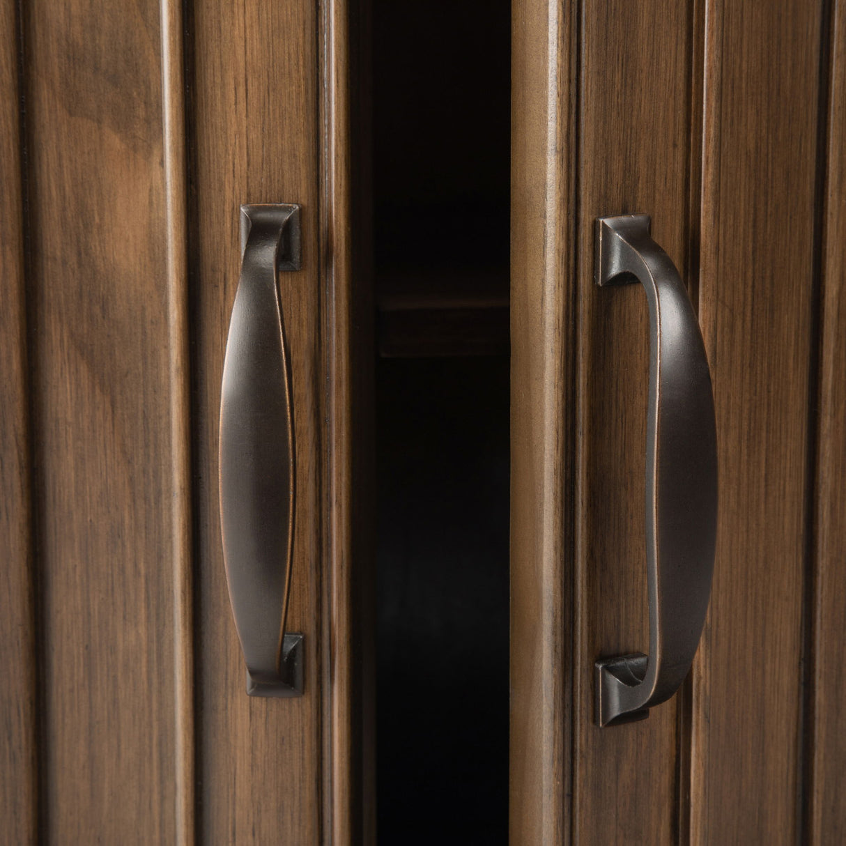 Connaught - Entryway Storage Cabinet - Rustic Natural Aged Brown by Simpli-Home | Bel Furniture