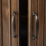 Connaught - Entryway Storage Cabinet - Rustic Natural Aged Brown by Simpli-Home | Bel Furniture