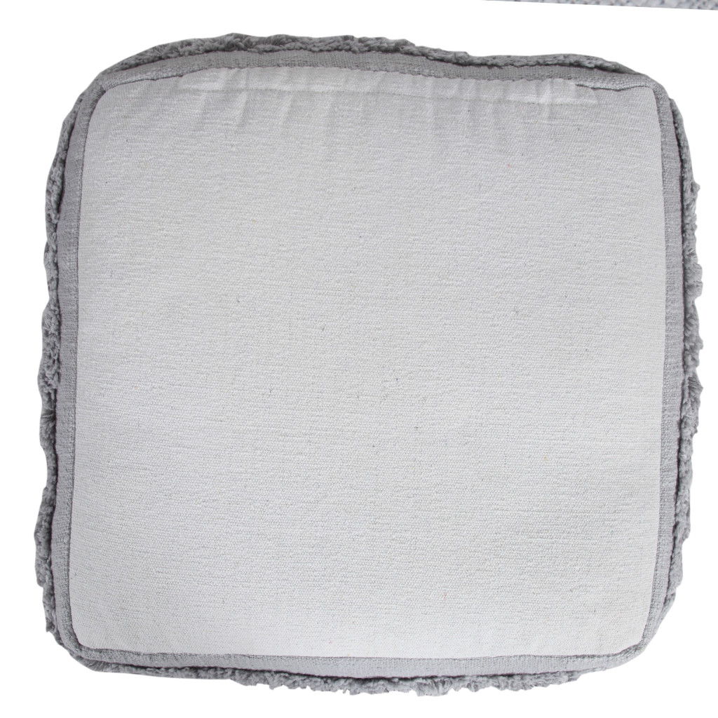 Cotton Ottoman - Gray