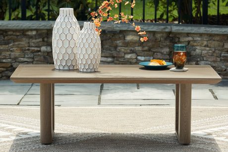 Serene Bay - Dark Brown - Rectangular Cocktail Table by Signature Design by Ashley® | Bel Furniture