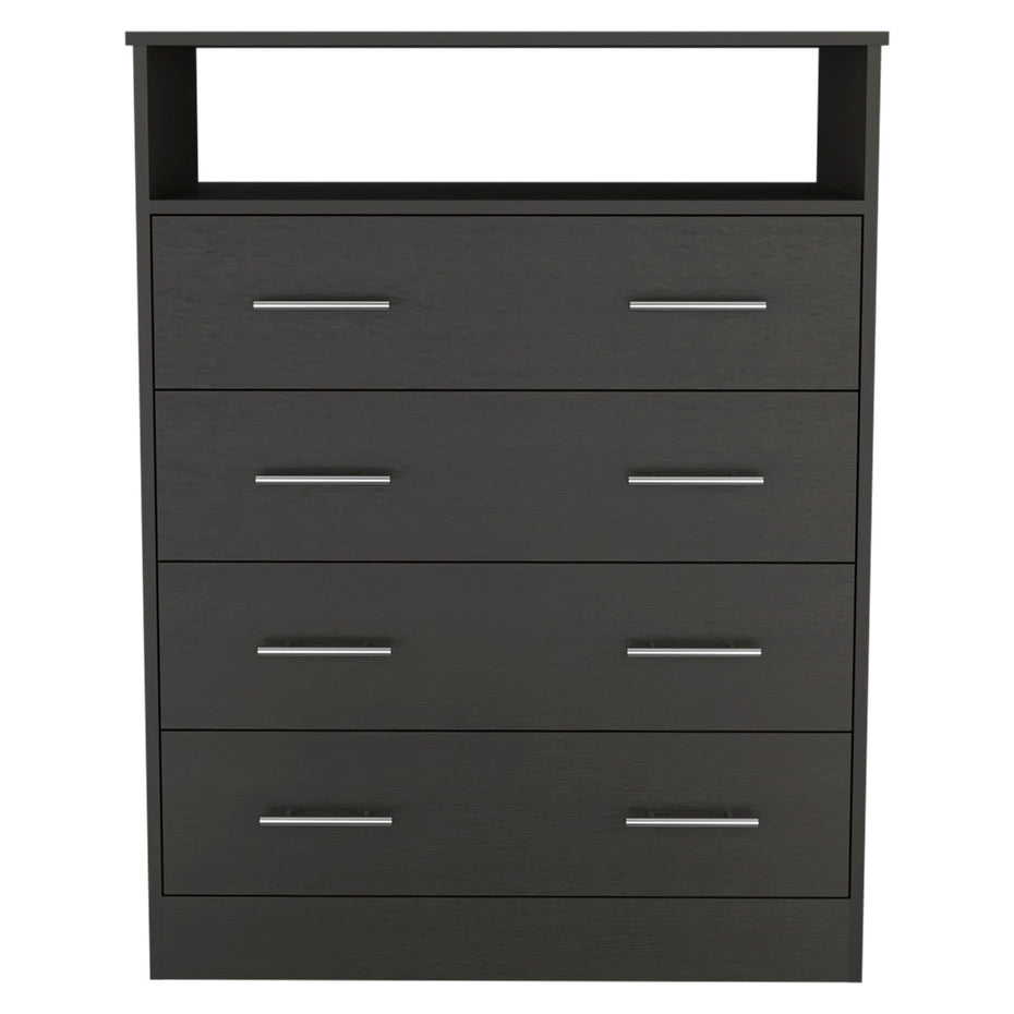 4 Drawer Dresser - Black