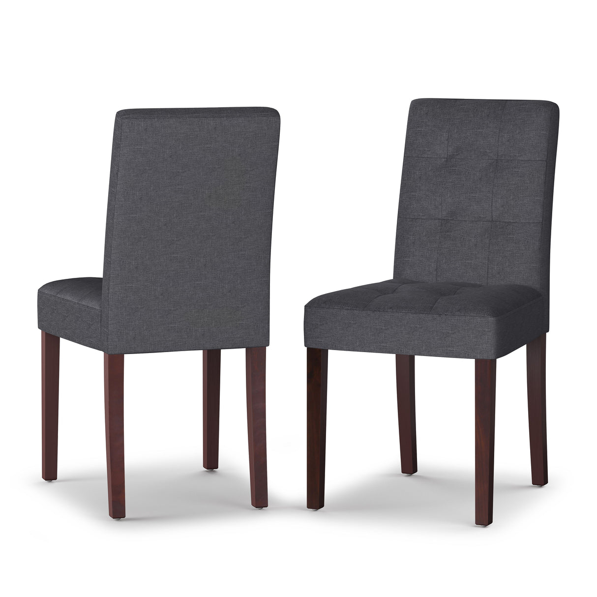 Andover - Parson Dining Chair, Upholstered (Set of 2) Dark Gray Fabric by Simpli-Home | Bel Furniture