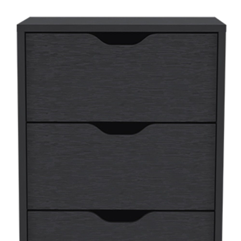 5 Drawer Standard Chest - Black