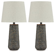 Chaston - Metal Table Lamp (Set of 2) Dark Gray by Signature Design by Ashley® | Bel Furniture
