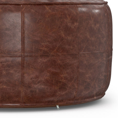 Connor - Handcrafted Round Pouf - view 19