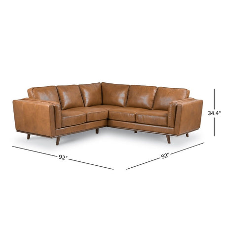 Erman - Corner Sofa - Tan - view 9