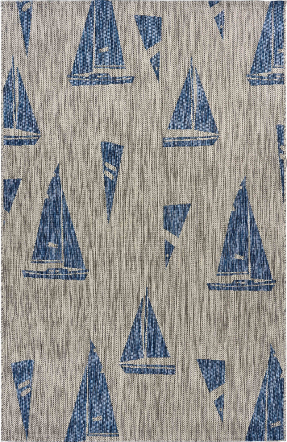 8' X 10' Outdoor / Indoor Area Rug - Gray