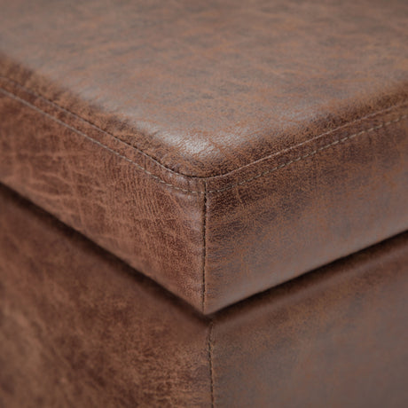 Avalon - Multifunctional Storage Ottoman Bench by Simpli-Home | Bel Furniture