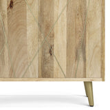 Jager - Bookshelf With Doors - Natural by Simpli-Home | Bel Furniture