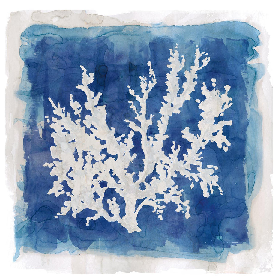 Small - Coastal Washes Coral II By Carol Robinson - Blue