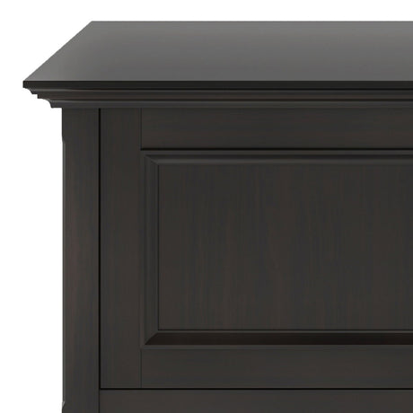 Amherst - Low TV Media Stand - Hickory Brown by Simpli-Home | Bel Furniture