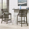 Paris - Farmhouse Counter Height Bar Stool With Backrest by Jennifer Taylor Home | Bel Furniture