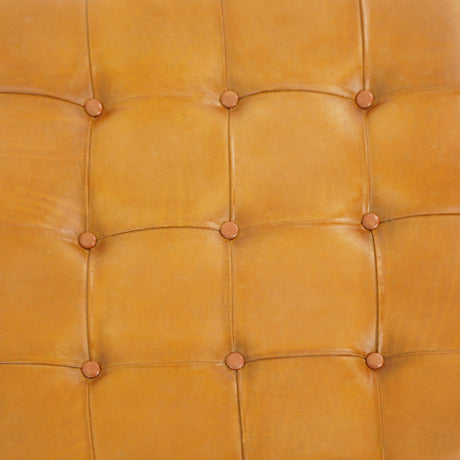 Mark - Tufted Square Genuine Upholstered Ottoman - view 6