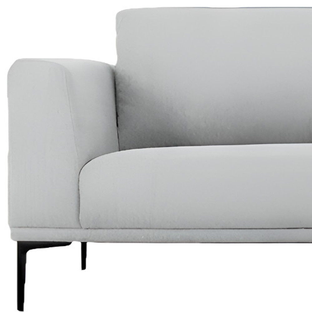 Black Legs Sofa - Light Gray