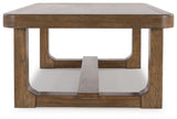 Cabalynn - Light Brown - Rectangular Cocktail Table by Signature Design by Ashley® | Bel Furniture