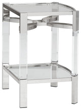 Chaseton - Clear / Silver Finish - Accent Table by Signature Design by Ashley® | Bel Furniture