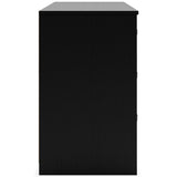 Finch - Black - Six Drawer Dresser - 29'' Height by Signature Design by Ashley® | Bel Furniture