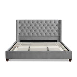 Manhattan - Shelter King Platform Bed Frame by Jennifer Taylor Home | Bel Furniture