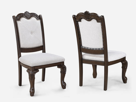 Kiera - Side Chair (Set of 2) - Cherry Brown by Crown Mark | Bel Furniture