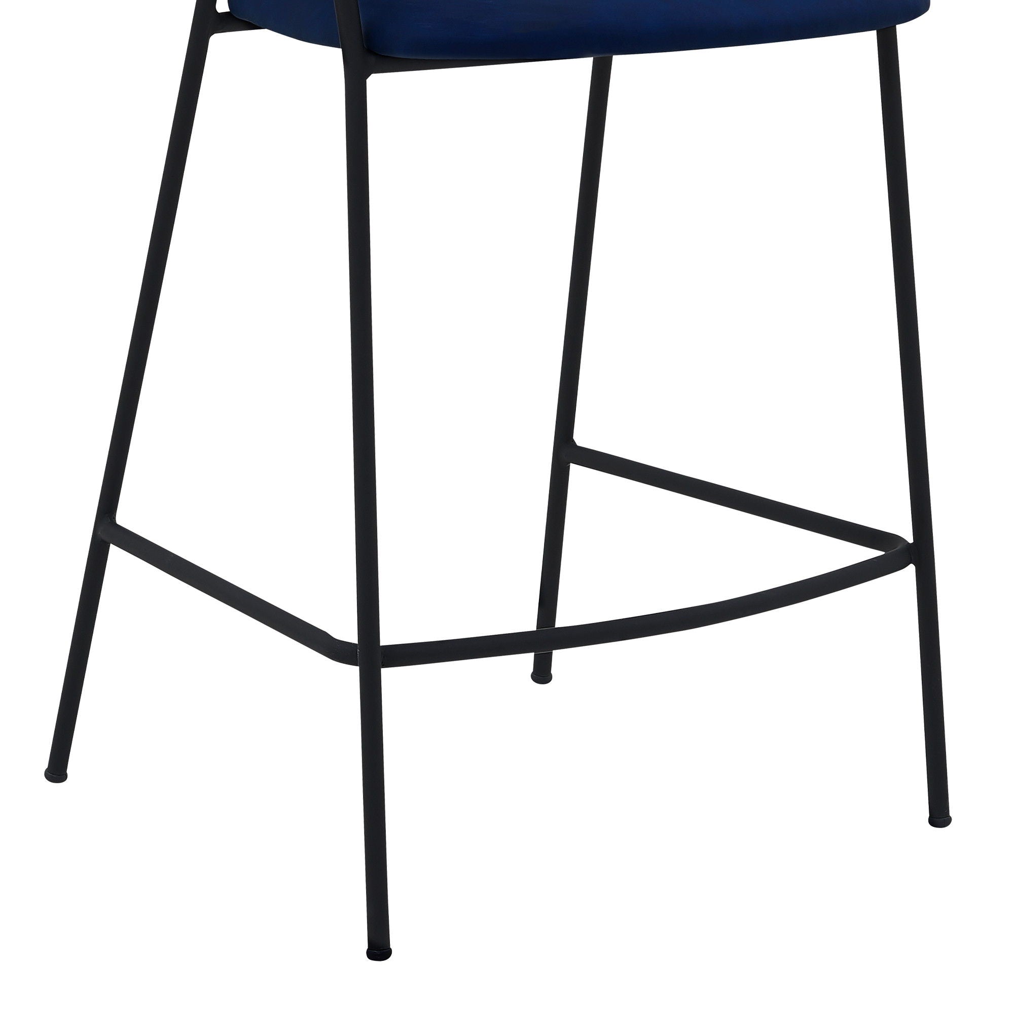 Low Back Counter Height Bar Chair - Blue / Black