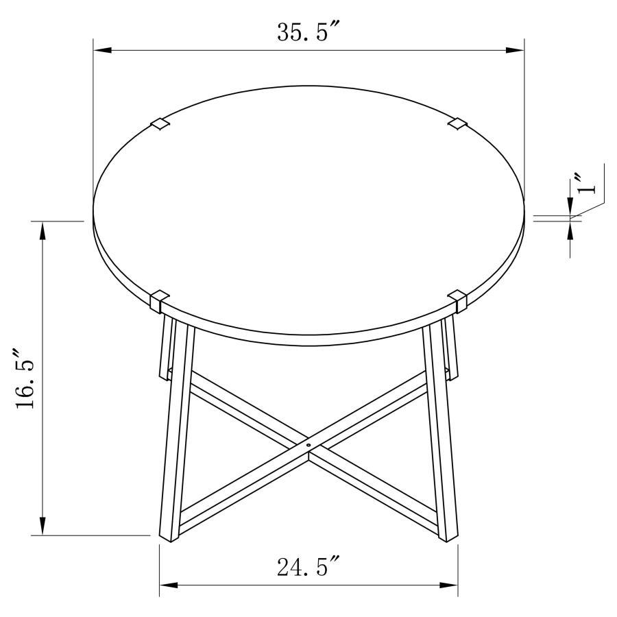 Marcus - Round Engineered Wood Table