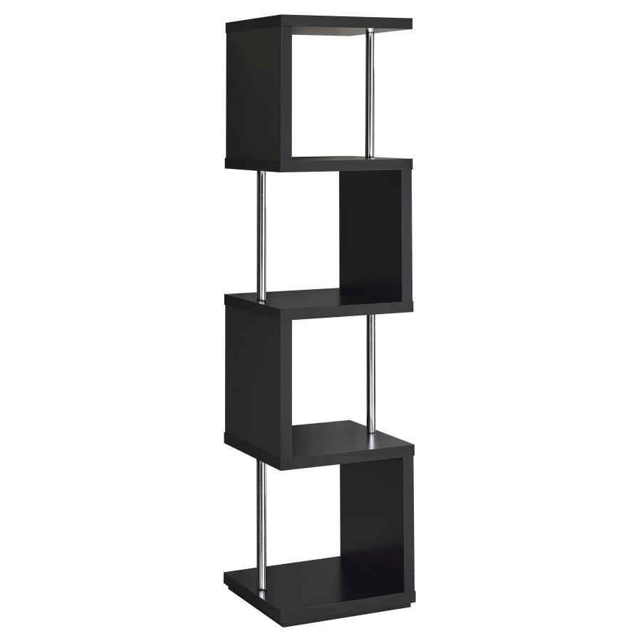Baxter - 4-shelf Bookcase by CoasterEveryday | Bel Furniture