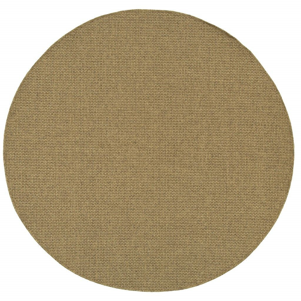 8' X 8' Indoor / Outdoor Area Rug - Tan