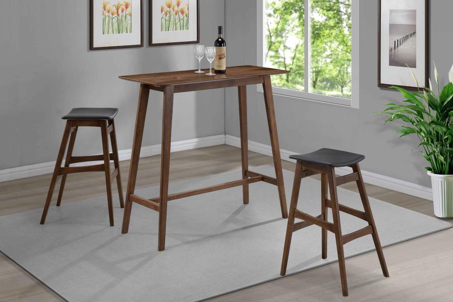 Finnick - Rectangular Pub Heigh Bar Table - Walnut by CoasterEveryday | Bel Furniture