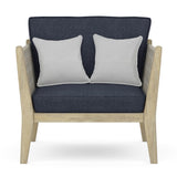 Cayman - Outdoor Conversation Chair - Slate Gray by Simpli-Home | Bel Furniture
