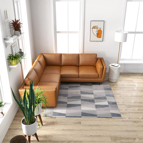 Erman - Corner Sofa - Tan - view 10