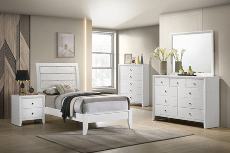 Evan - Bedroom Set White by Crown Mark | Bel Furniture