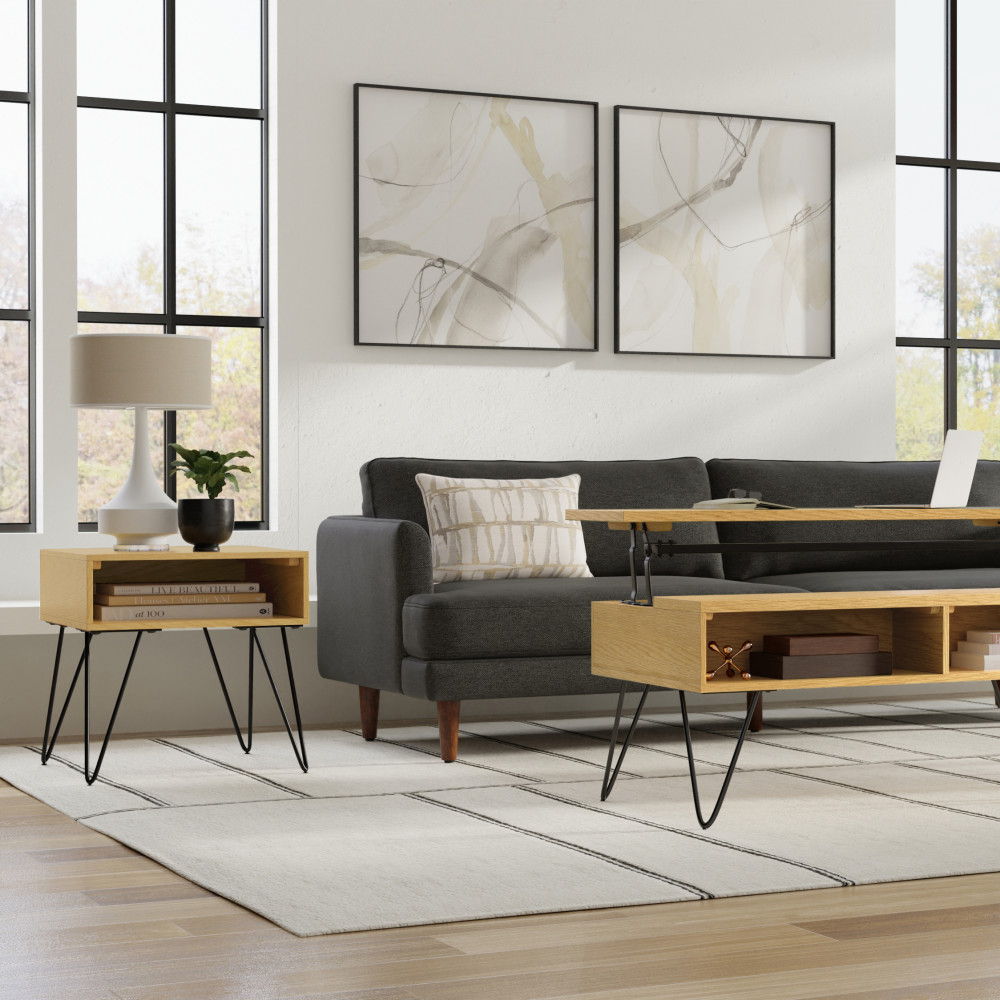 Hunter - End Table - Wood by Simpli-Home | Bel Furniture