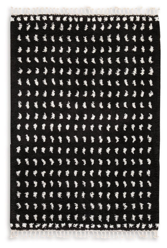 Minston - Rug Black 5' x 7' by Signature Design by Ashley® | Bel Furniture