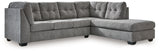 Marleton - Sectional Gray 2-Piece Sectional With Right Arm Facing Corner Chaise by Signature Design by Ashley® | Bel Furniture