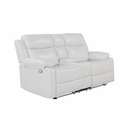 Blanche - Console Reclining Loveseat With LED Lights And Speakers - view 23