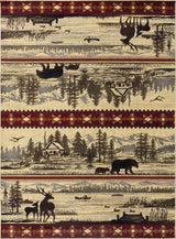 Nature's Nest - GC_CBL3005 Lodge Area Rug Beige by Icona Home Decor | Bel Furniture