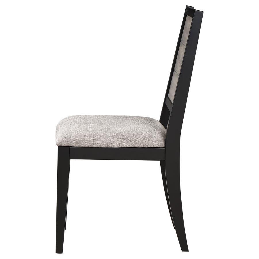 Elodie - Wood Dining Side Chair (Set of 2) - Gray And Black