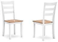Gesthaven - Dining Room Side Chair (Set of 2) White by Signature Design by Ashley® | Bel Furniture