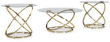 Crimonti - Champagne - Occasional Table Set (Set of 3) by Signature Design by Ashley® | Bel Furniture